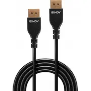 Lindy kabelis Slim Displayport 1.4 3M Kabel Cable