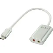 Lindy C Tipa Usb Audio adapteris 42711 Karta Lindy Usb Type Audio Adapter