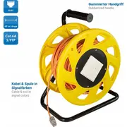 Logilink 500 Mhz Netzwerkkabel auf Trommel. oranžs Trommel.cat6A 60M.orange