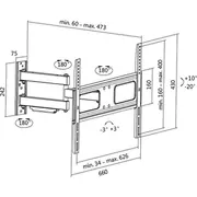 Logilink sienas stiprinājums Bp0019 37 70 Uchwyt