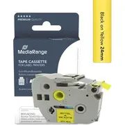 Mediarange Schriftbandka. Brother Tz-651/Tze-651 24Mm 8M sw