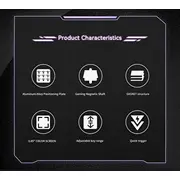 Mehāniskā tastatūra Ak820 Maksimālais magnētiskais slēdža-melnais pelēks-dzeltenais Rgb Klawiatura gamingowa mechaniczna Max Magnetic switches -Black-Gray-Yellow