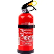 Ogniochron Abc pulvera ugunsdzēšamais aparāts ar manometru un pakaramo. 1 kg Proszkowa abc manometrem wieszakiem.
