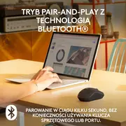 pele. melna 910-007119 Mysz Logitech M240 Silent czarna