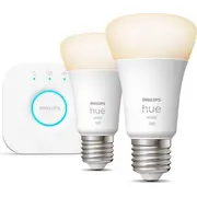Philips Hue Bridge sākuma komplekts 2 x E27 W 9.5 Bt spuldzes Zestaw startowy mostek 9.5W