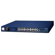 Planet 24 portu Poe pārvaldītais slēdzis ar Lcd ekrānu Gs-6311-24P 24-Port Managed Switch w/ Screen