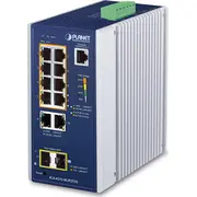 Planētas Igs-4215-8Up2T2S pārvaldītās gaismas L2/L4 Gigabit Ethernet 10/100/1000 Poe Service Alumīnijs. zils Planet sieciowe Aluminium. Niebieski