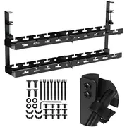 Podabilet organizators Maclean kabeļiem. Maks. 5 kg slodze. maks. 728 mm. 2 līmeņi. melns. Mc-102 B Organizer podbiurkowy na kable Maclean. max. 5Kg. 728Mm. poziomy. czarny.
