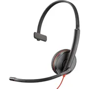 Poly Blackwire 3215 austiņu komplekta vadu savienojuma josla/USB tipa-C melns Zestaw Przewodowa Opaska na Usb Type-C Czarny