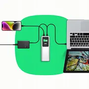 Powerbank Greencell Powerplay Ultra 25200Mah Ātra uzlāde 140W Usb-C Pd Usb-A Szybkie 2X 1X