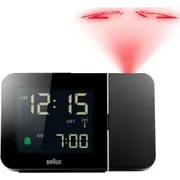 Radiobudzik Braun Bc 015 B-Dcf melns Radio vadāms modinātājs Black Controlled Alarm Clock