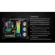 Raijintek Antila Pure R100B rezervuārs. 172.5 mm. Argb melns 172.5Mm. schwarz