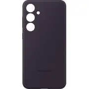 Samsung silikona futrālis Galaxy S24 tumši violets Etui Silicone Case ciemny fiolet