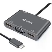 Sandberg Usb-C stacija/replicators 136-35 Stacja/Replikator