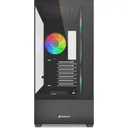 Sharkoon Ak6 Rgb korpuss. torņa korpuss Melns. rūdīts stikls x 2 Obudowa Tower case black. Tempered Glass