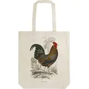 Skona Ting Kokvilnas soma Stbag39 Rooster Shopper uz pleca Torba Kogut Shopperka na