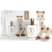 Sophie la Girafe dāvanu kastīšu komplekts La Girafe. žirafe. kolekcionējama plīša rotaļlieta. 0 mēneši Paris. tualetes ūdens. zēniem. 100 ml zēniem Gift Box Set Giraffe. Collectible Plush Toy. months Eau De Toilette. For Boys. Boys