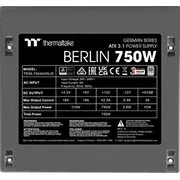 Thermaltake Hamburg moduļa barošanas avots 750 W Atx melns zasilaczy 24-Pin Czarny