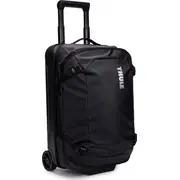 Thule pārnēsājams čemodāns ar riteņiem. cauruma bagāža. melns. ūdensizturīgs Carry-On Wheeled Duffel Suitcase. 55Cm Chasm Luggage Black Waterproof