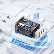 Usams Cc180 65W Pd Qc Usb ACC lādētājs