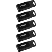 Usb zibatmiņas 64 Gb Pny Elite 3.2 Type-C 5 pack mazumtirdzniecība Usb-Stick 64Gb 5-Pack retail