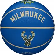 Vilsons Nba komandas pilsētas savācējs Milvoki Bucks bumba Wz4016417Id Blue 7 Wilson Team City Collector Milwaukee Ball Niebieskie