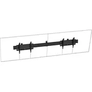Vision montāžas komplekts Stiprinājums pie sienas. stiprinājuma pamatne izturīgs 2 Lcd displejiem horizontāli Stahl. Alumīnijs melns ekrāna izmērs 140-191 cm 55-75 Zestaw podstawa na robust dla Lcd-Displays poziomy Aluminium czarny rozmiar ekranu