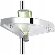 Wenko Premium Edge Shiny stūra vannas istabas plaukts. 3 līmeņi. spogulis. teleskopisks. Shiny. poziomy. lusterko. teleskopowa.