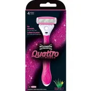 Wilkinson Quattro sieviešu skūšanās skuveklis ar maināmiem asmeņiem sievietēm 1 gab. Bezmaksas For Women maszynka do golenia wymiennymi ostrzami dla kobiet 1Szt Darm