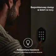 Yale tastatūra Linus Smart Keypad 2 viedajai slēdzenei ar pirkstu nospiedumu lasītāju Klawiatura do inteligentnego zamka czytnikiem linii papilarnych
