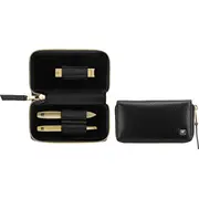 Zwilling manikīra komplekts Twinox Gold Edition melns. ādas maciņš. 3 elementi Zestaw do manicure czarne. etui. elementy