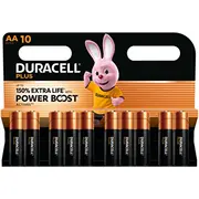 1X10 Duracell Plus Power Boost Mignon Mn1500 Aa Lr6 1.5V