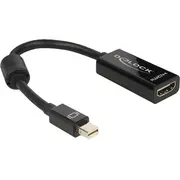 Adapteris Av Delock Displayport Mini  Hdmi melns 65099 Adapter Mini czarny