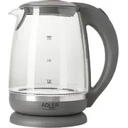 Adler Ad 1286 tējkanna Grey Czajnik Szary