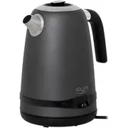 Adler tējkanna Tējkanna ar Lcd displeju un temperatūras kontroli 1.7L pelēka Czajnik oraz temperatury Ad 1295G szary