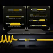 Aohi Usb kabeļu komplekts ar Usb-C kabeļiem zibatmiņu The Future Magflash 2 in 1 512 Gb Kabel Zestaw Kabli Flash 512Gb