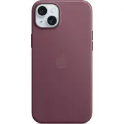 Apple Fine Woven auduma maciņš ar Magsafe iPhone 15 Plus rubīna zīdkoks Etui tkaniny Finewoven do iPhonea rubinowa morwa
