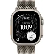 Apple Watch Ultra 3 Gps mobilais 49 mm dabīgā titāna korpuss ar Milānas cilpu vidējs Mewy4Et/A 3Nbspgps CellularNbsp49MmNbspnatural Titanium Case with Natural Milanese Loop Medium