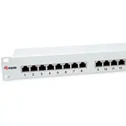 Aprīkojums aprīkojums Patchpanel 24X Rj45 Cat6 19 Ftp 1He Iso/Iec Hellgrau Equip hellgrau