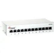 Aprīkot paneli. 227362 Equip Patch panel Cat.6. 12Xrj45
