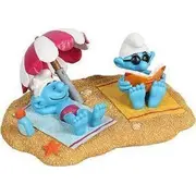 Aqua Della Dekorācijas Smurfi 2 Sauļošanās 17.4X13.2X7 Ozdoba Smerfy