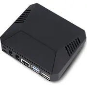 Argon40 Argon One V3 M.2 Nvme Pcie futrālis Raspberry Pi 5 ar ventilatoru un radiatoru alumīnijs melns Obudowa do wentylatorem radiatorem aluminiowa czarna