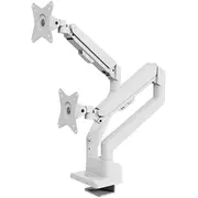 Arozzi Alzare Neo Duo Gāzes atsperes monitora svira balta Gas Spring Monitor Arm White