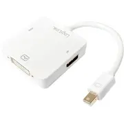 Av adapteris Logilink Displayport Mini Hdmi Dvi -I balts Cv0045A Adapter Dvi-I