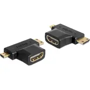 Av Adapteris Delock Hdmi Micro  Hdmi Mini  Hdmi melns 65446 Adapter Av Micro Mini czarny
