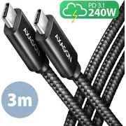 Axagon Usb-C  Usb-C Usb Kabelis melns Bucm2-Cm30Ab Kabel Usb Usb-C Czarny
