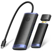 Bezvadu Hdmi 4K 30Hz raidītājs Usb 3.2 Pd barošanas avots melns Tpvbb Bezprzewodowy transmiter Power Suply czarny