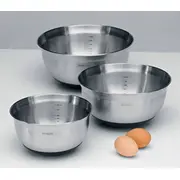 Brabantia maisīšanas trauku komplekts tērauda matēts melns. 1. 1.6 un 3 litri Mixing Bowl Set steel matt black. litre