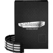 Cablood C-Series Pro Modmesh piedurknes 12V-2X6 12Vhpwr Dual Stealthsense kabeļa komplekts Corsair Rmi. Rmx Melnā etiķete -Schwarz/Wei Cablemod Sleeved Cable Kit for Black Label schwarz/wei