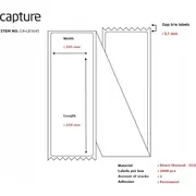 Capture Label 105X220. Core Fanfold